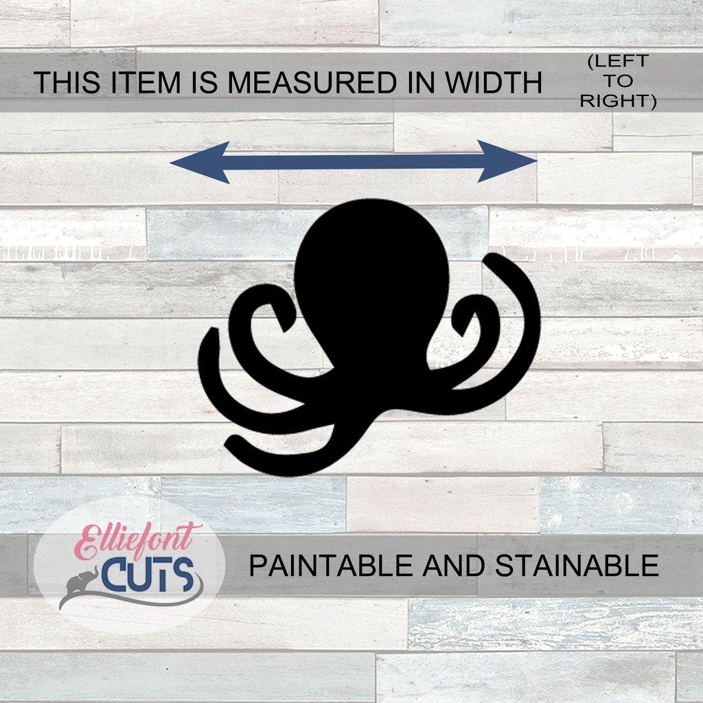 Octopus Wood Cutouts - Elliefont Styles