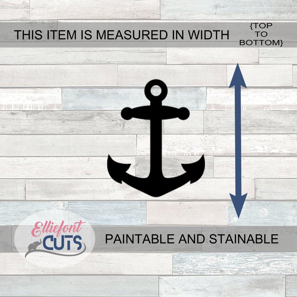 Anchor Wood Cutouts - Elliefont Styles