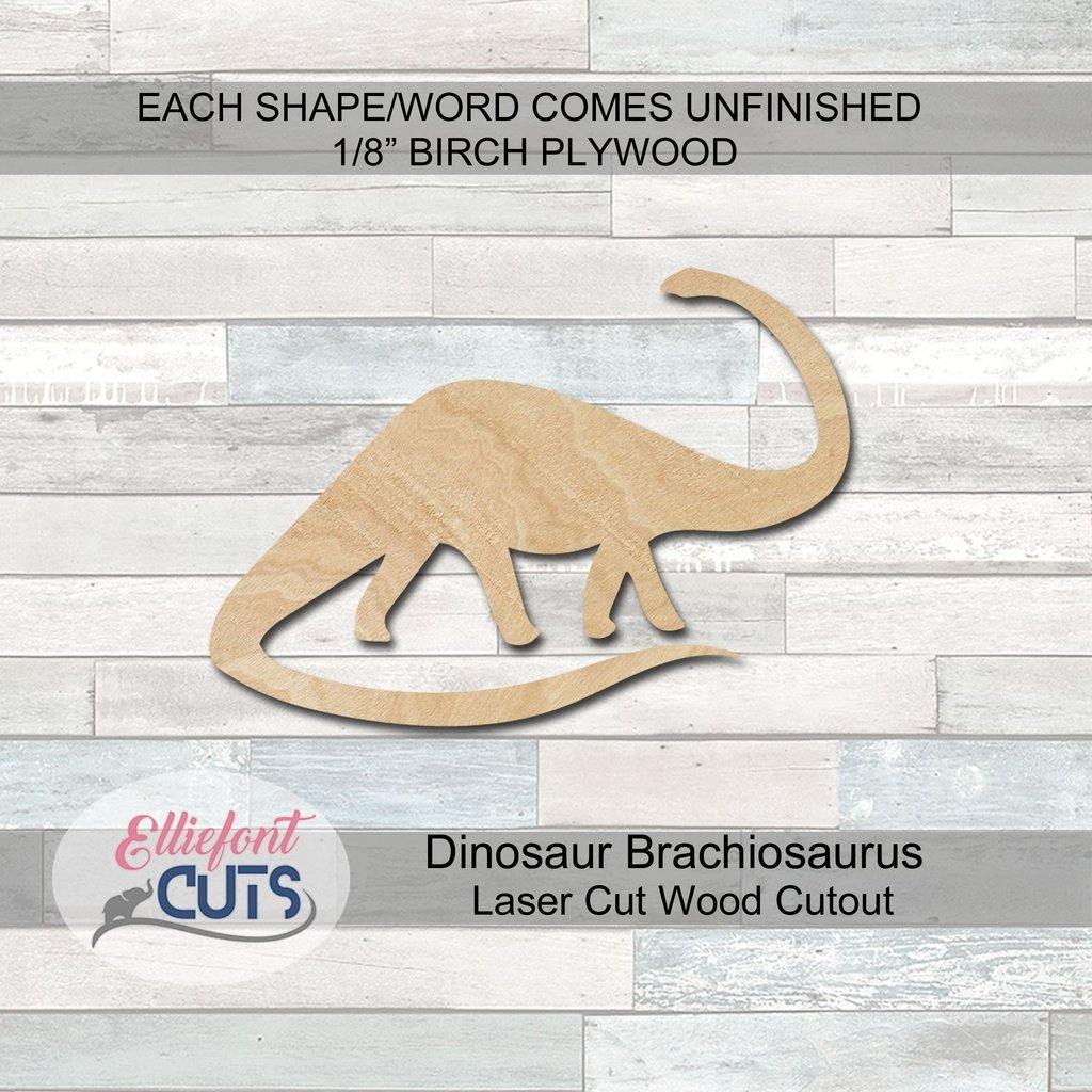 Dinosaur Wood Cutouts - Elliefont Styles