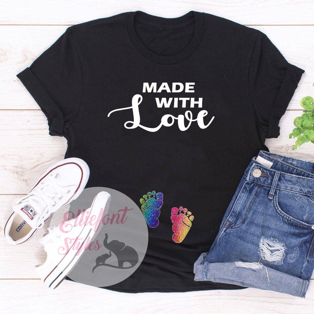 lgbt pregnancy announcement shirt