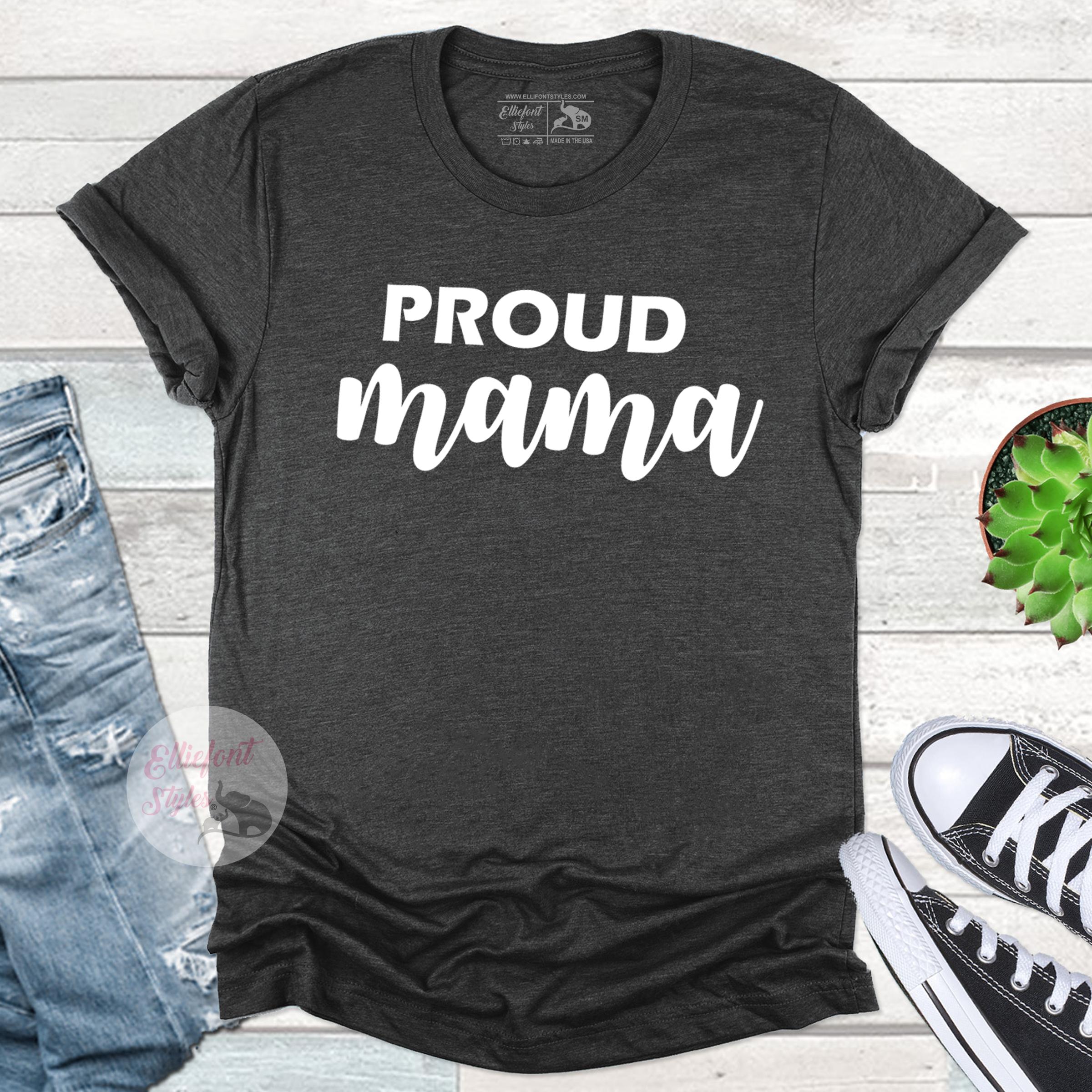 Proud Mommy Proud Mama LGBT Pregnancy Announcement Shirt