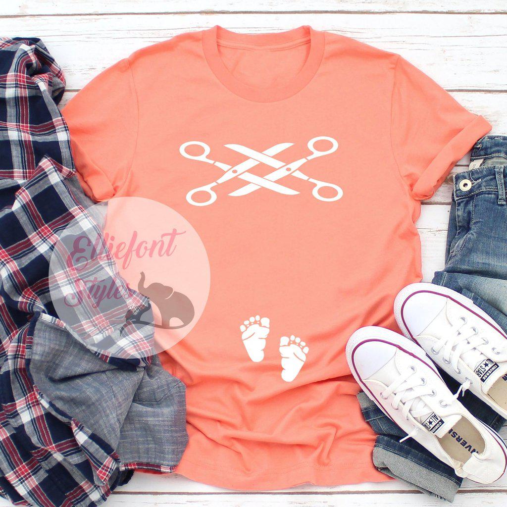 scissoring pregnancy shirt
