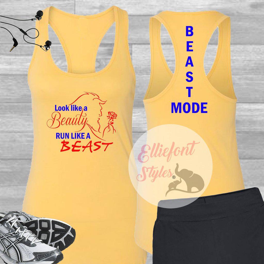 Beauty And The Beast Race Marathon Shirt, Run Disney Marathon Tank Top - Elliefont Styles