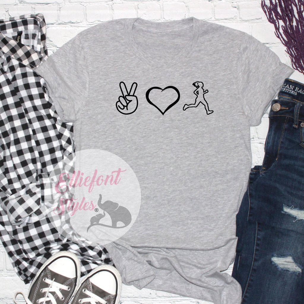 Peace Love Run Shirt