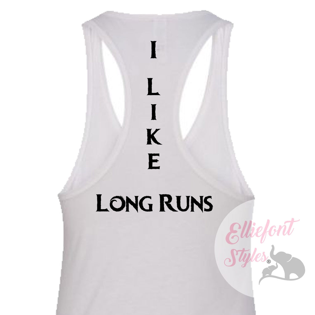 i like long runs marathon tank