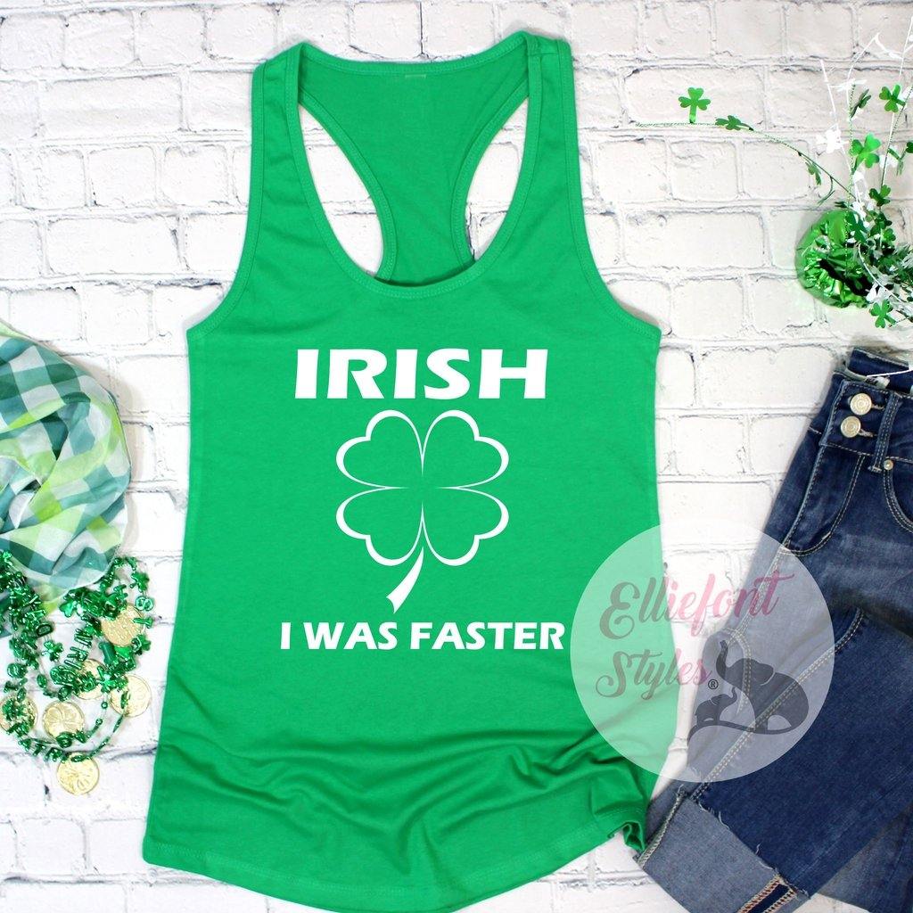 St patrick day race tank