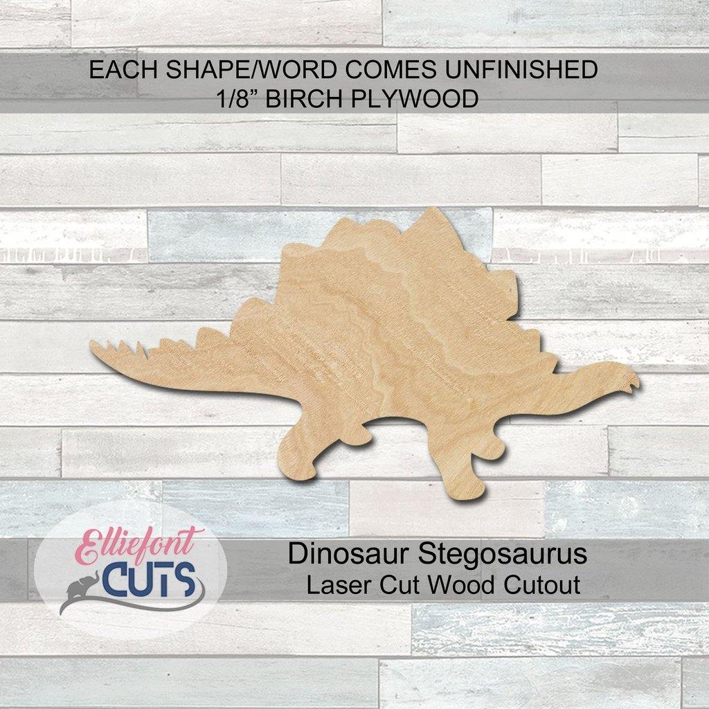 Dinosaur Wood Cutouts - Elliefont Styles