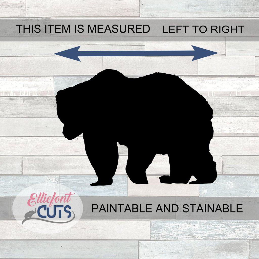 Bear Wood Cutouts - Elliefont Styles