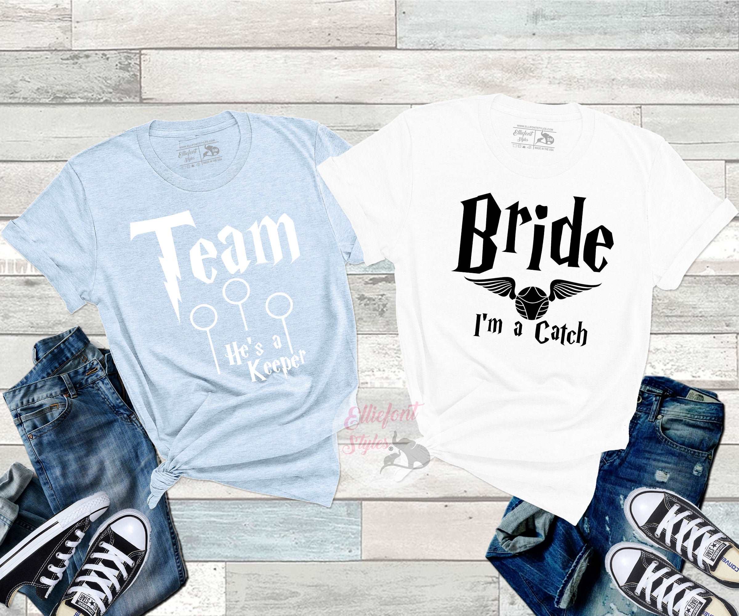 Bachelorette Party Shirts Harry Potter Theme Catch Keeper Bridal Party Bridesmaid Shirts