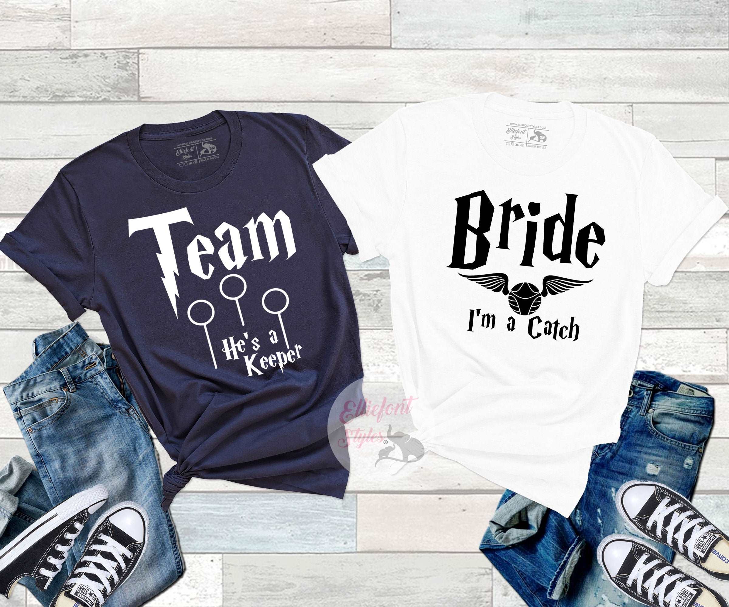 Bachelorette Party Shirts Harry Potter Theme Catch Keeper Bridal Party Bridesmaid Shirts