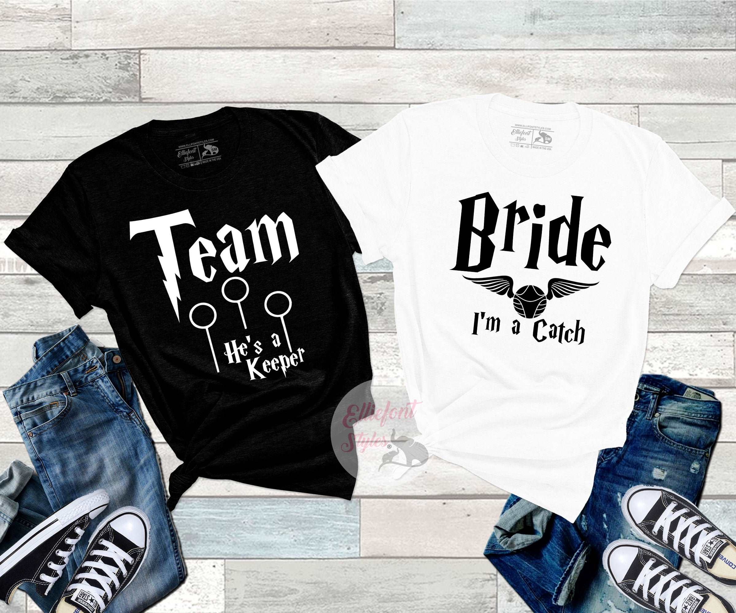 Bachelorette Party Shirts Harry Potter Theme Catch Keeper Bridal Party Bridesmaid Shirts