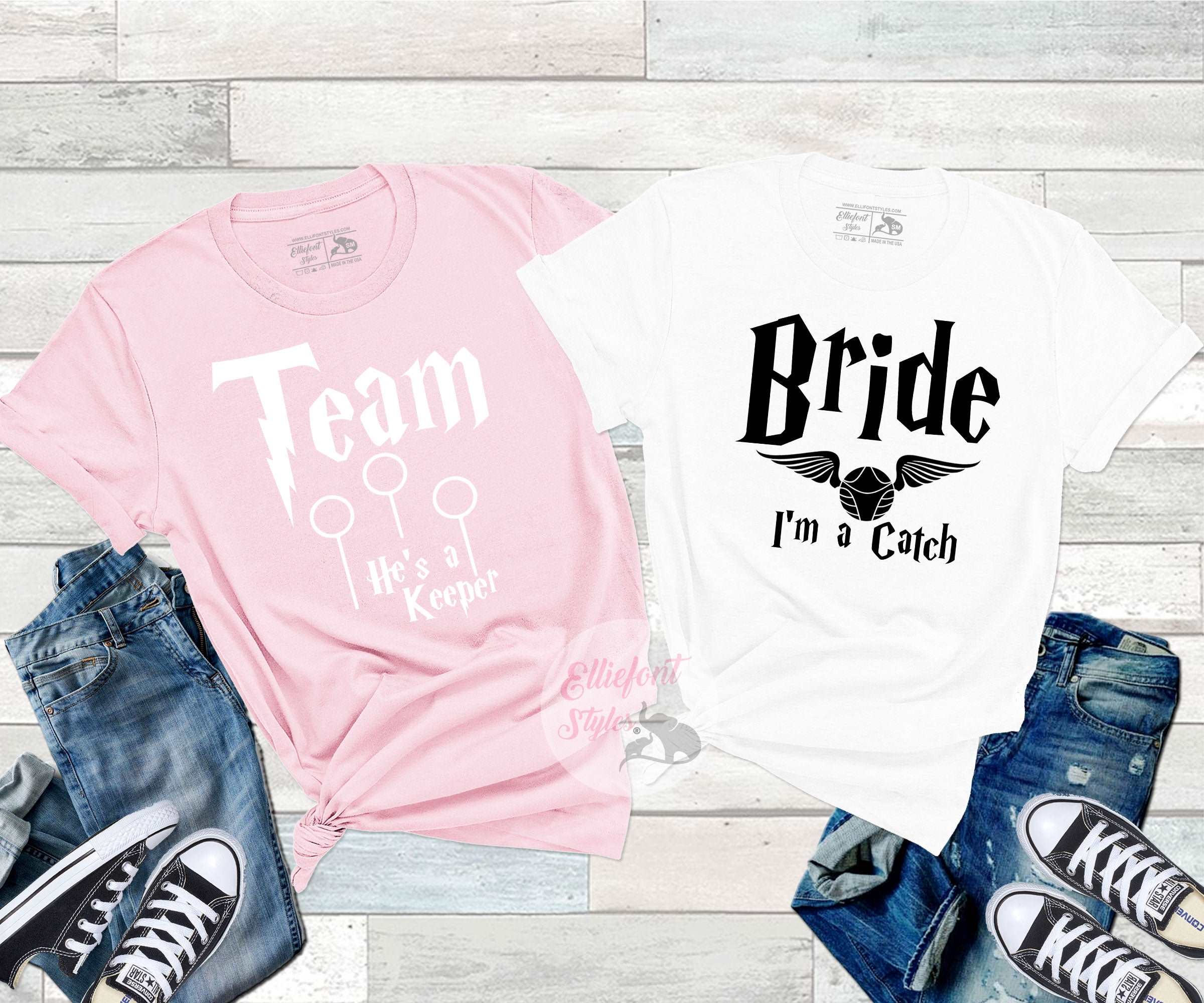Bachelorette Party Shirts Harry Potter Theme Catch Keeper Bridal Party Bridesmaid Shirts