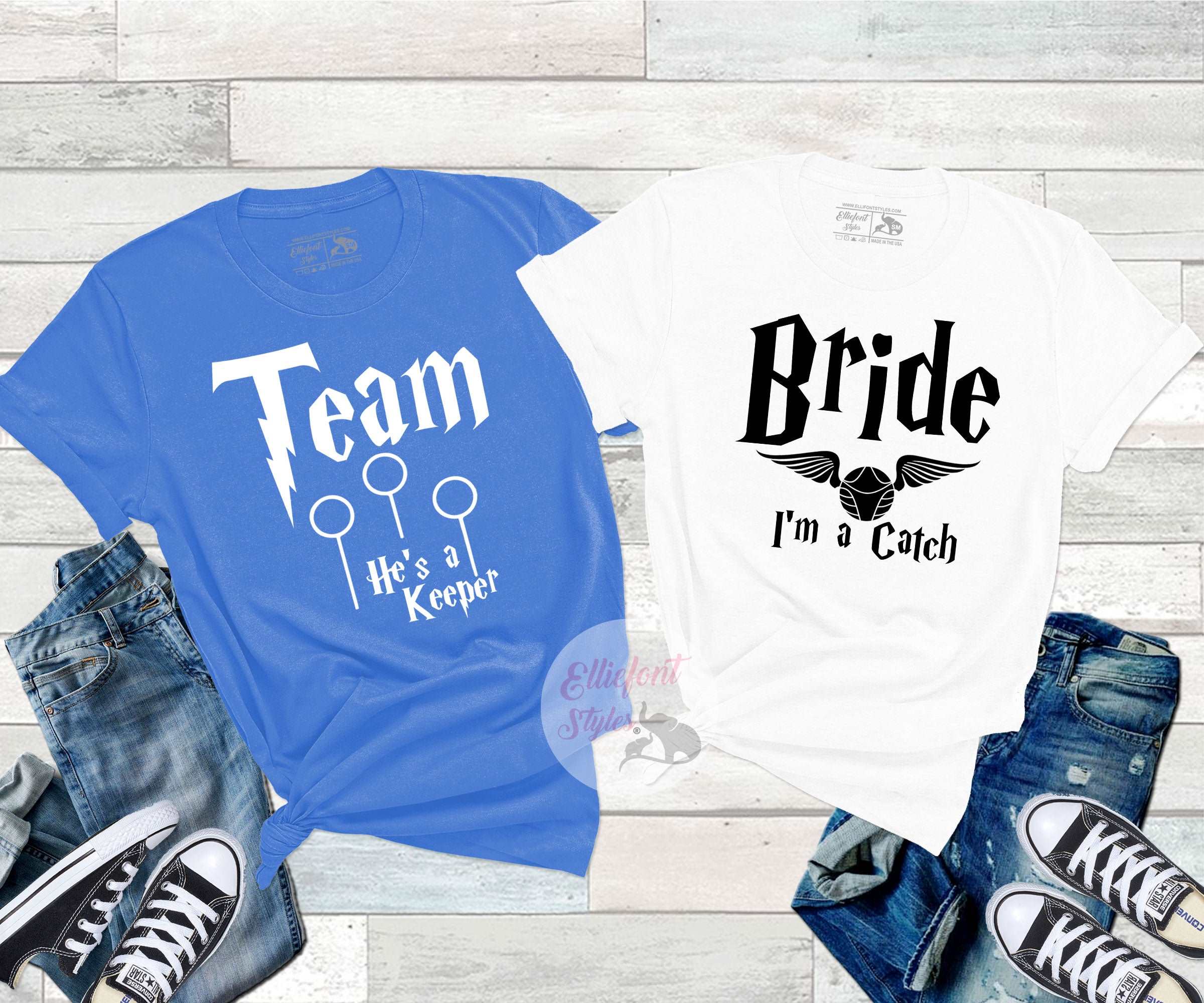 Bachelorette Party Shirts Harry Potter Theme Catch Keeper Bridal Party Bridesmaid Shirts