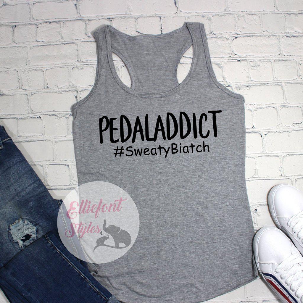PEDALADDICT Tank Top - Elliefont Styles