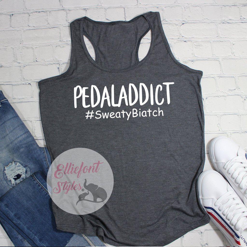 PEDALADDICT Tank Top - Elliefont Styles