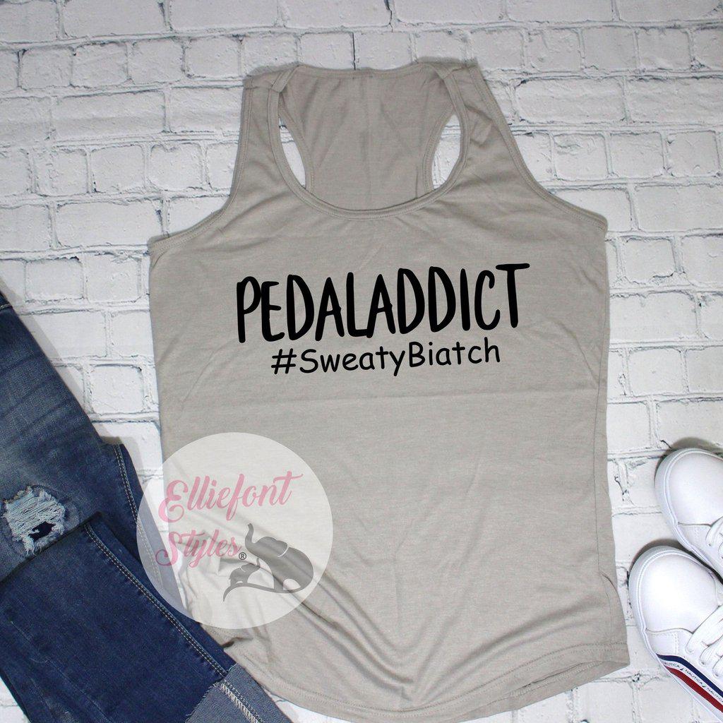 PEDALADDICT Tank Top - Elliefont Styles