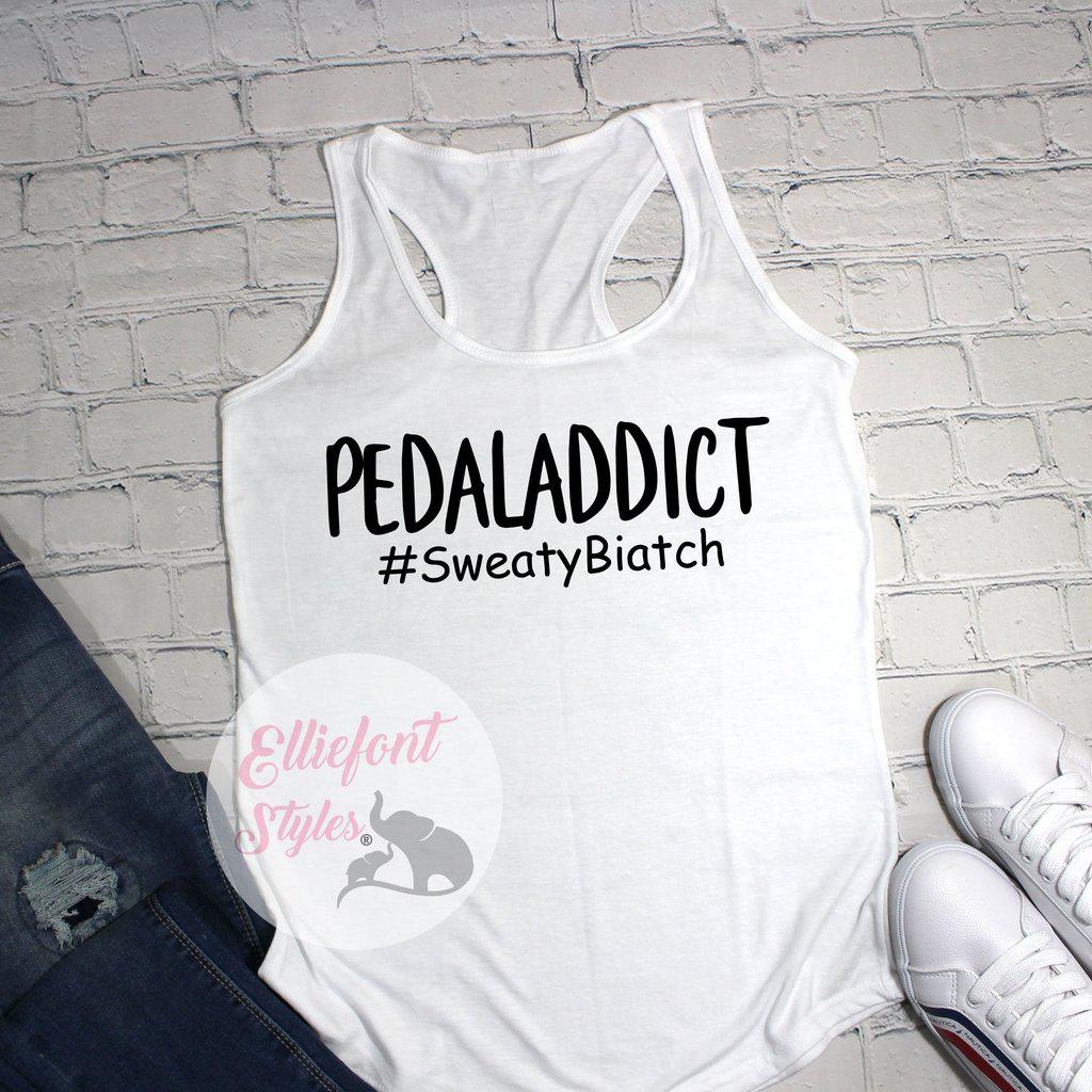 PEDALADDICT Tank Top - Elliefont Styles