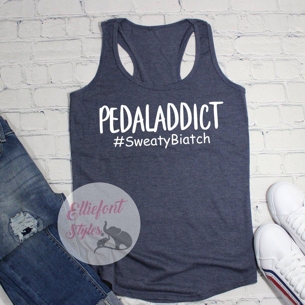 PEDALADDICT Tank Top - Elliefont Styles
