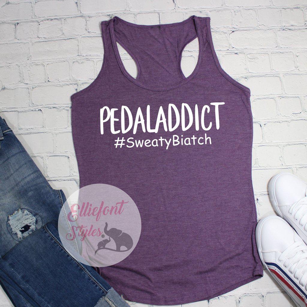 PEDALADDICT Tank Top - Elliefont Styles