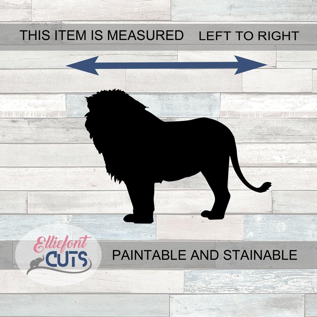 Lion Wood Cutouts - Elliefont Styles