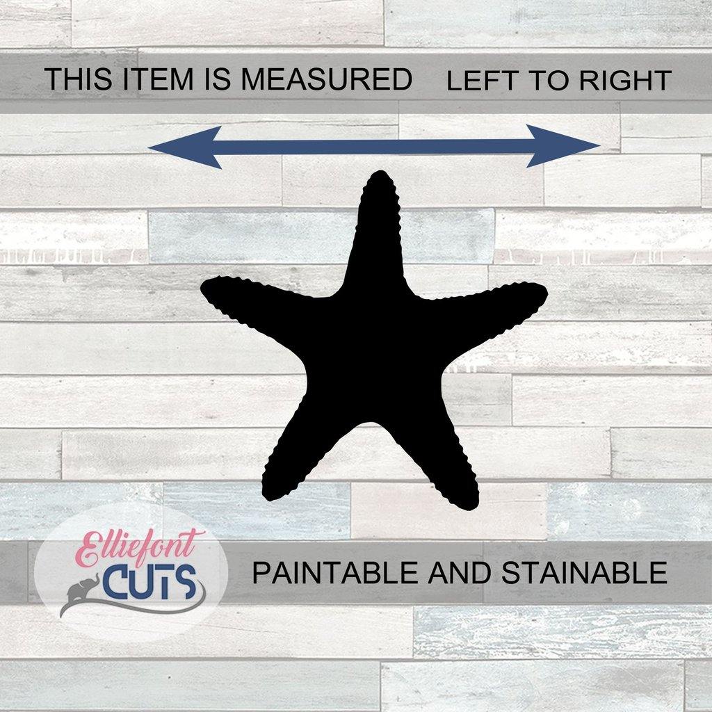 Starfish Wood Cutouts - Elliefont Styles