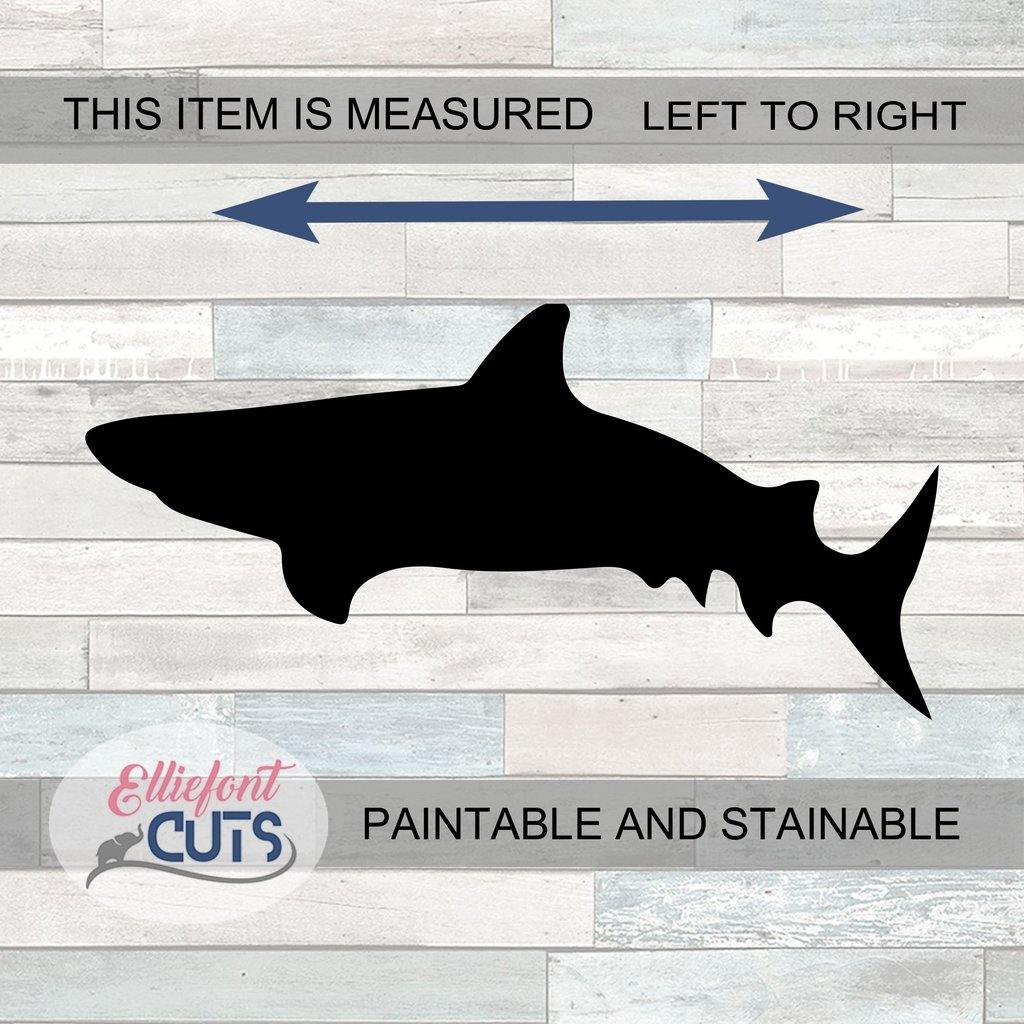 Shark Wood Cutouts - Elliefont Styles