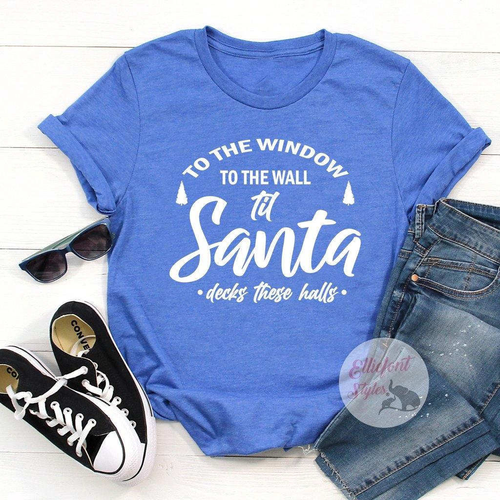 til santa decks these halls shirt