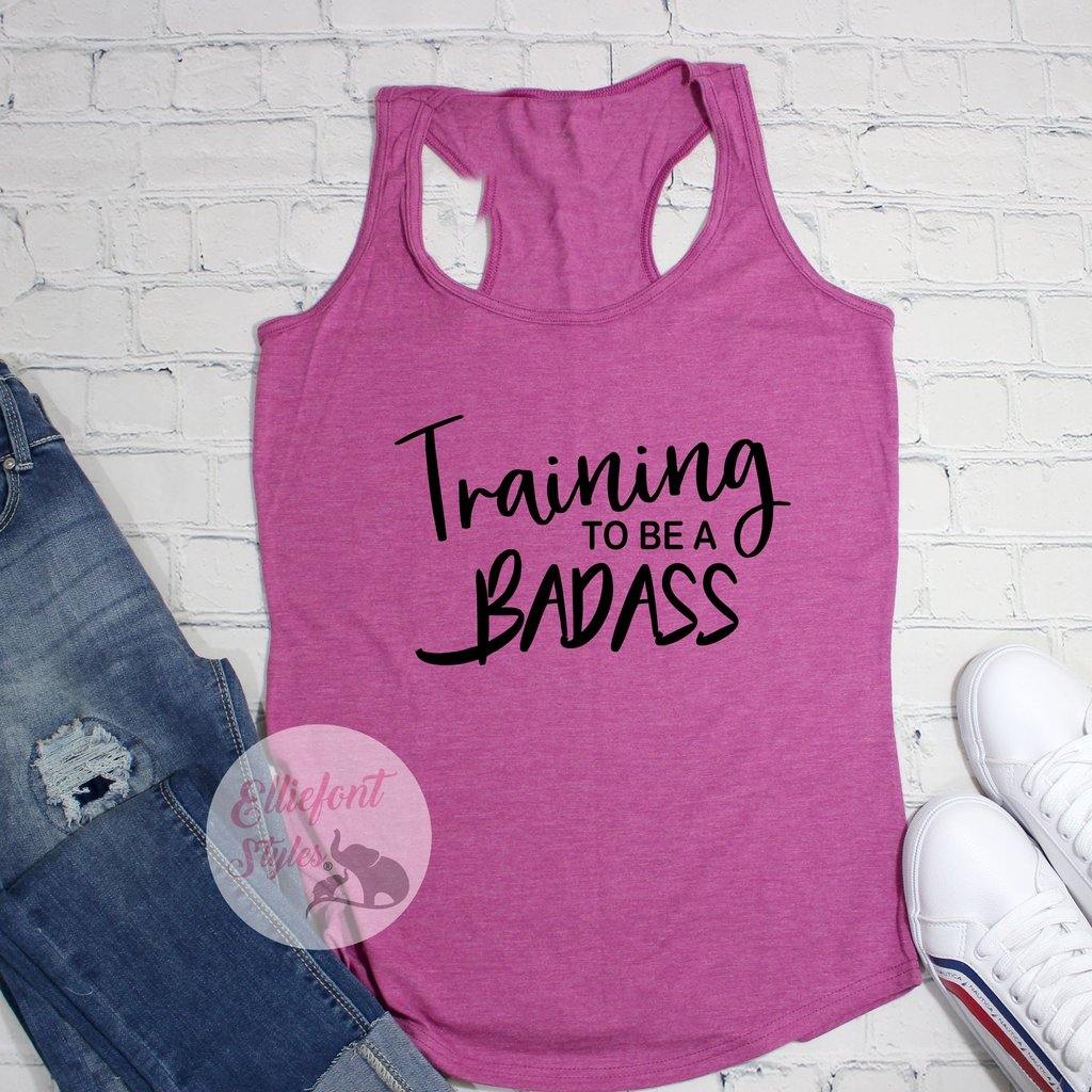 Training to be badass tank top