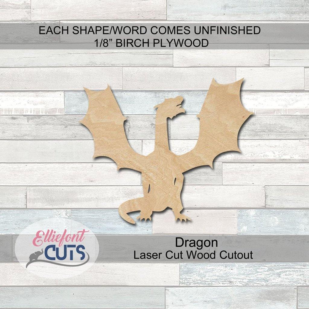 Dragon Wood Cutouts - Elliefont Styles