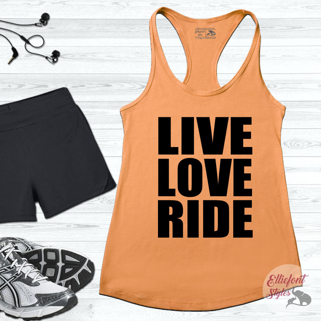 live love ride tank top