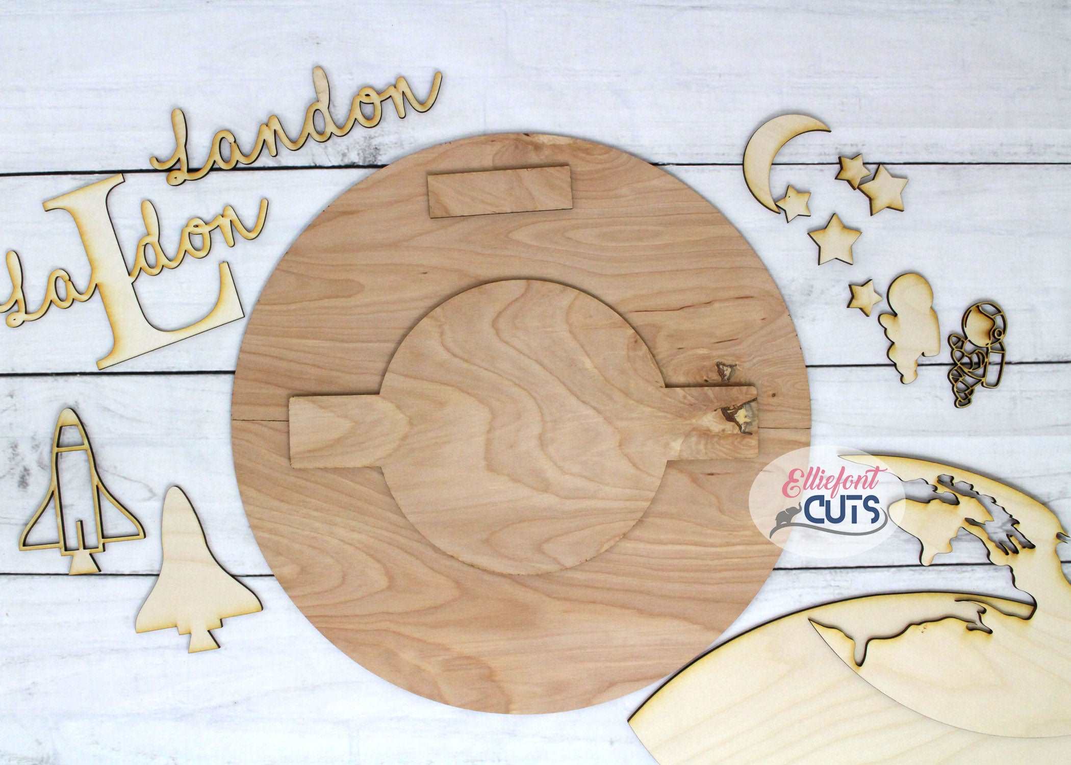 Astronaut Space DIY Wood Sign Kit
