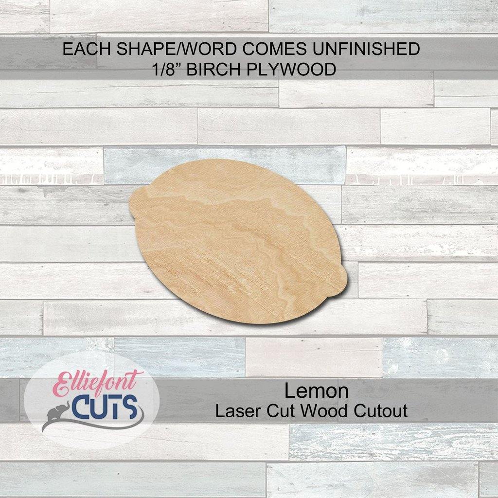 Lemon Wood Cutouts - Elliefont Styles