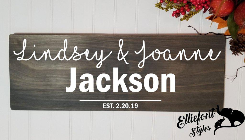 LGBT Wedding Gift Keepsake Sign | Gay Anniversary Gift