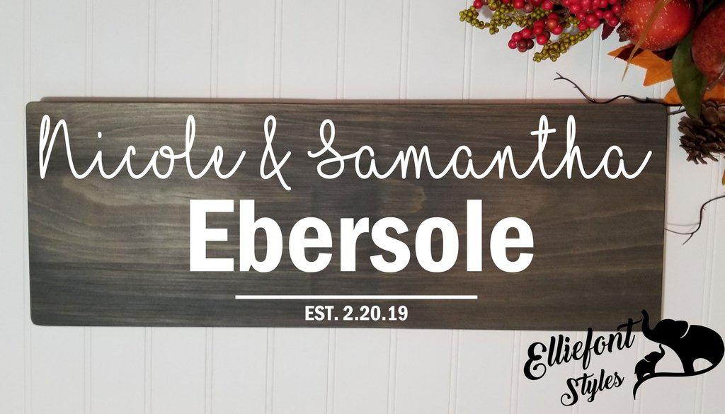 LGBT Wedding Gift Keepsake Sign | Gay Anniversary Gift