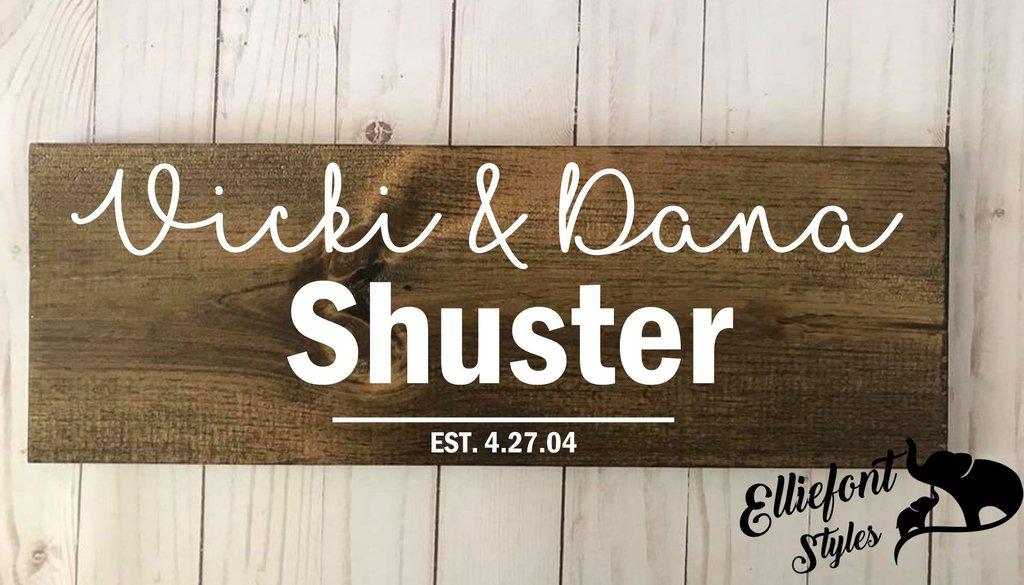 LGBT Wedding Gift Keepsake Sign | Gay Anniversary Gift