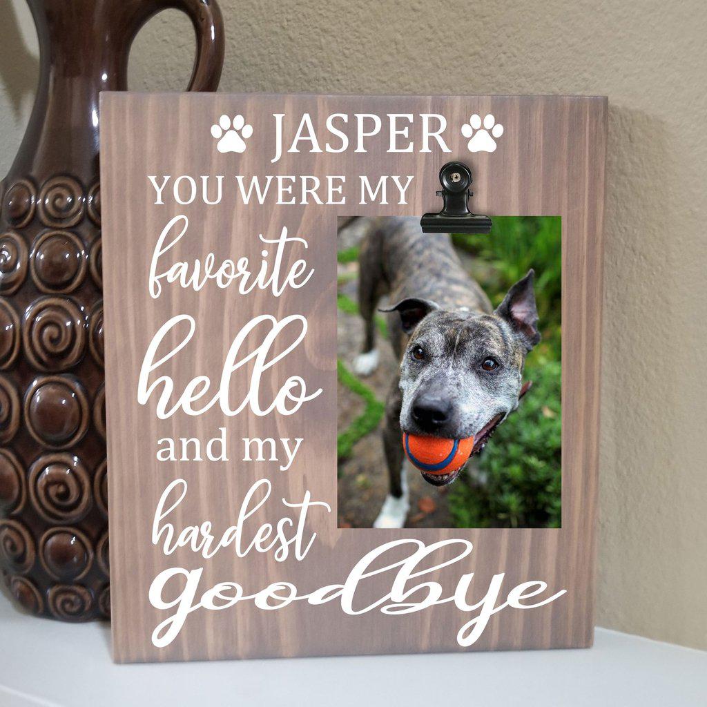 Pet Memory Wooden Sign With Picture - Elliefont Styles