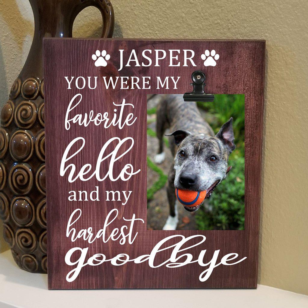 Pet Memory Wooden Sign With Picture - Elliefont Styles