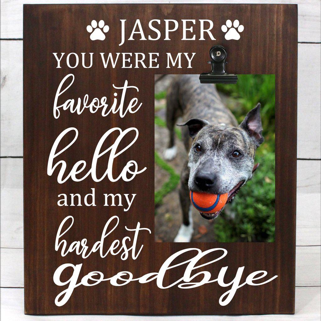 Pet Memory Wooden Sign With Picture - Elliefont Styles