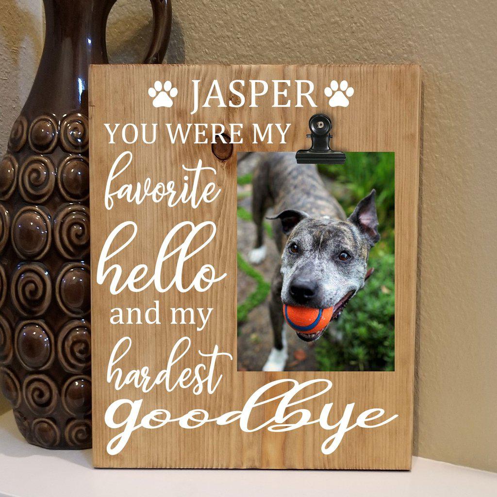 Pet Memory Wooden Sign With Picture - Elliefont Styles