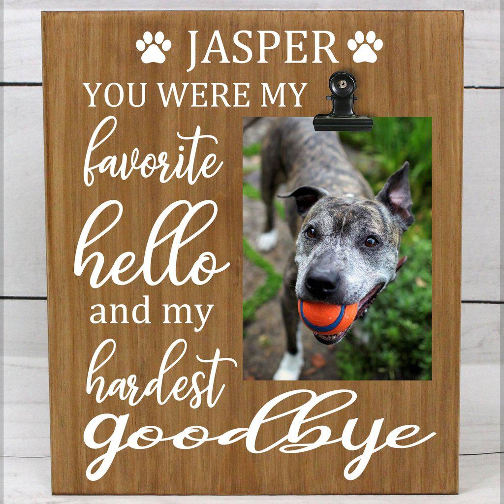 Pet Memory Wooden Sign With Picture - Elliefont Styles