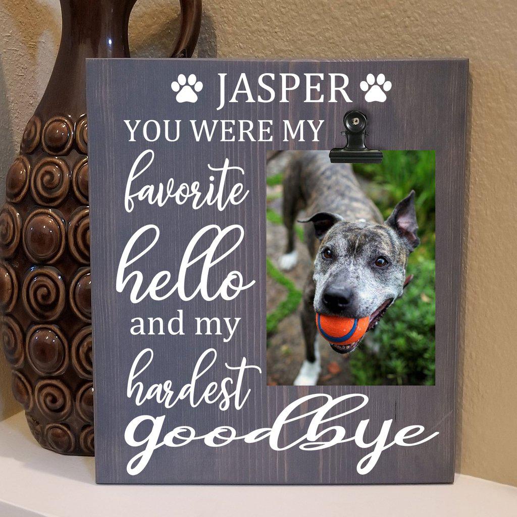 Pet Memory Wooden Sign With Picture - Elliefont Styles