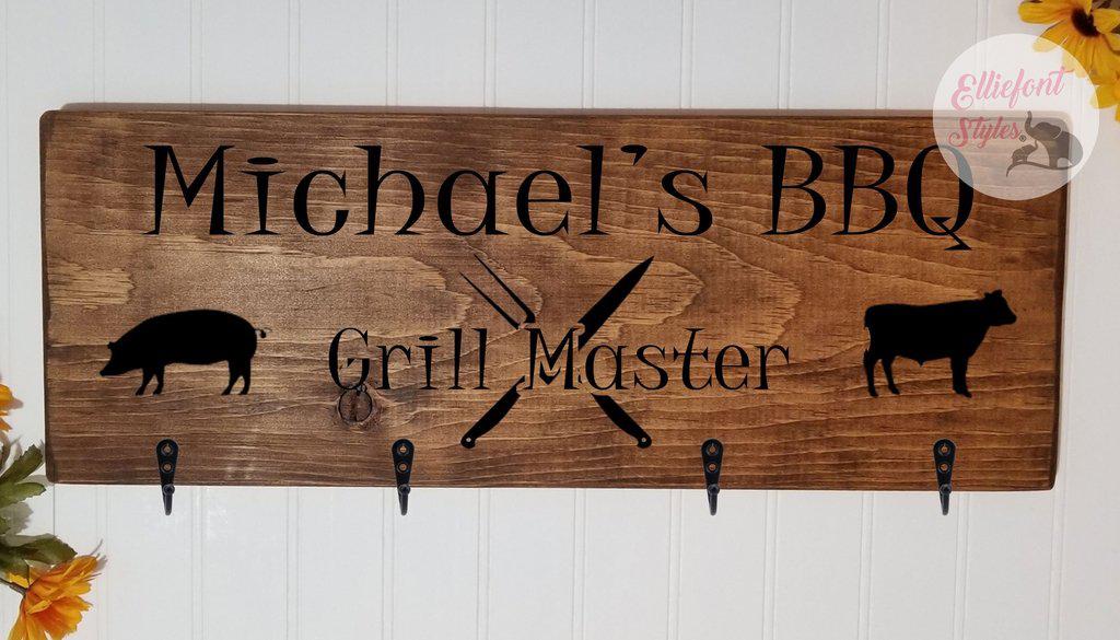 personalized bbq sign