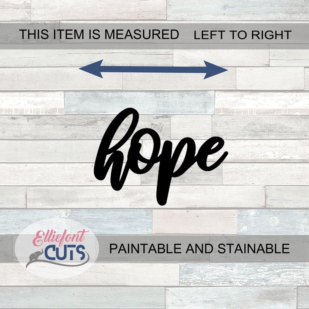 Hope Wood Words - Elliefont Styles