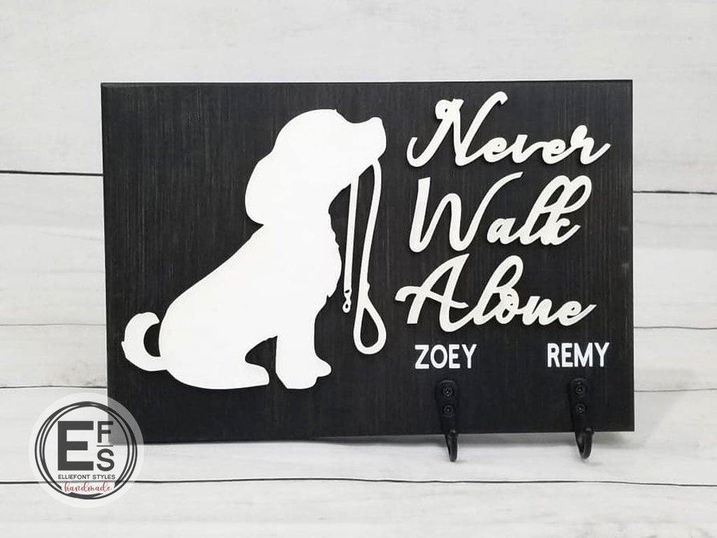 personalized dog leash holder