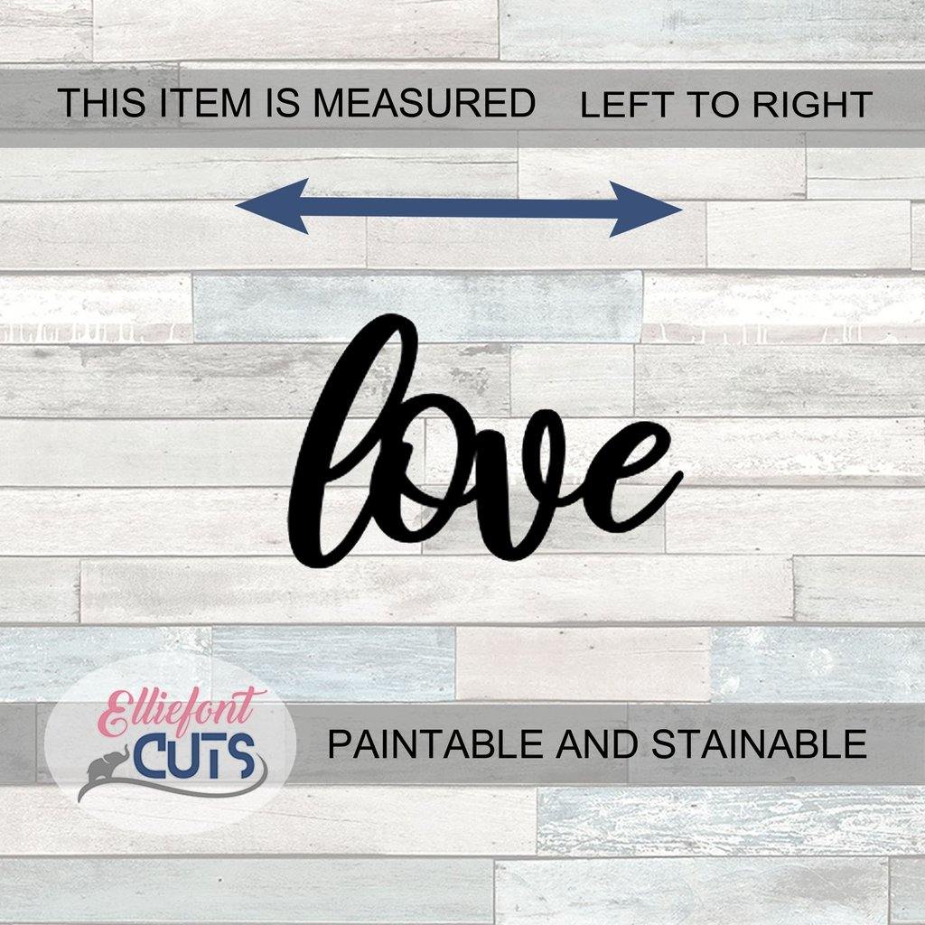 Love Wood Words - Elliefont Styles