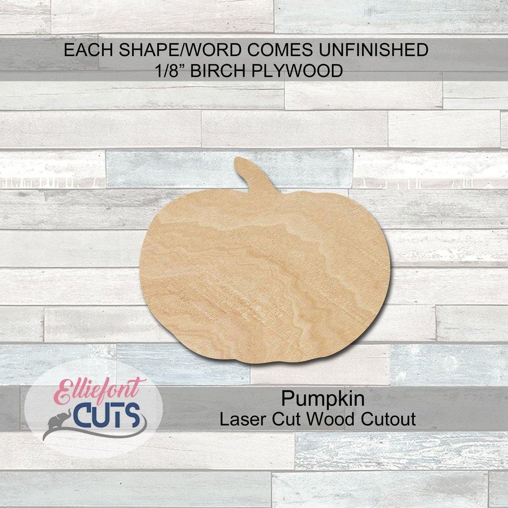 Pumpkin Wood Cutouts - Elliefont Styles