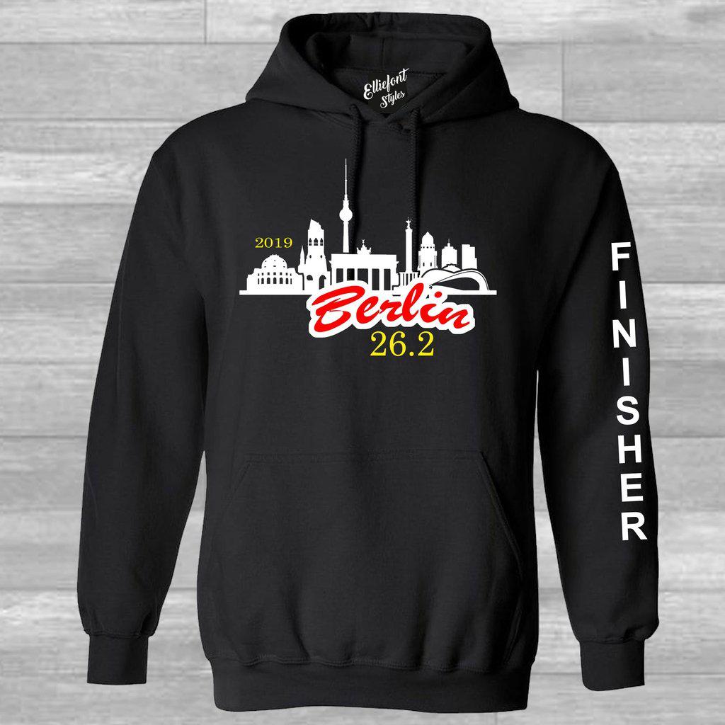 Berlin Marathon 26.2 Finisher Pull Over Hoodie - Elliefont Styles
