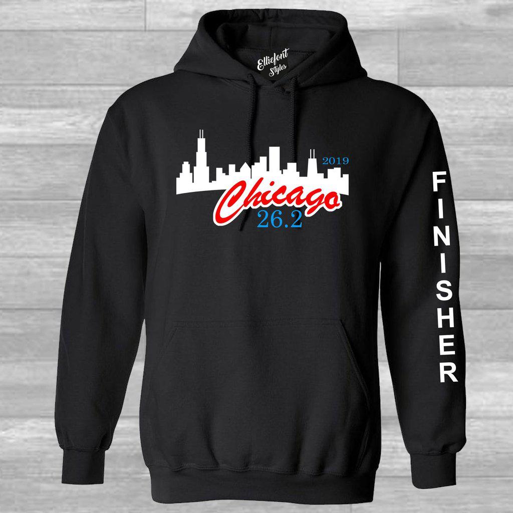 Chicago Marathon 26.2 Finisher Pull Over Hoodie - Elliefont Styles