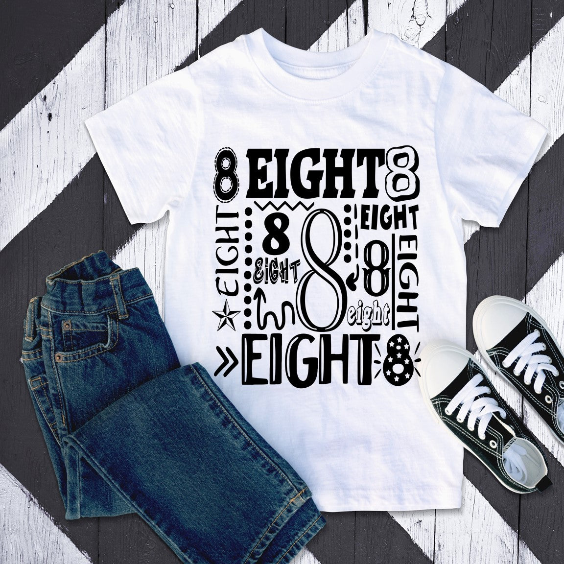 Eight 8th Birthday Shirt