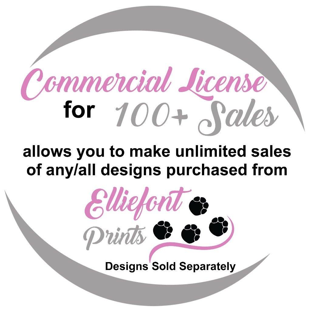 Commercial license for 100+ Sales - Elliefont Styles